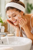 happy customer enjoying free shipping skincare delivery from Aquivelle