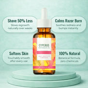 hair removal oil bottle packaging skincare body oil product