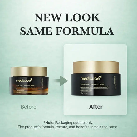 Deep Vita C Capsule Cream golden capsule moisturizer packaging