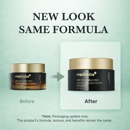 Deep Vita C Capsule Cream golden capsule moisturizer packaging