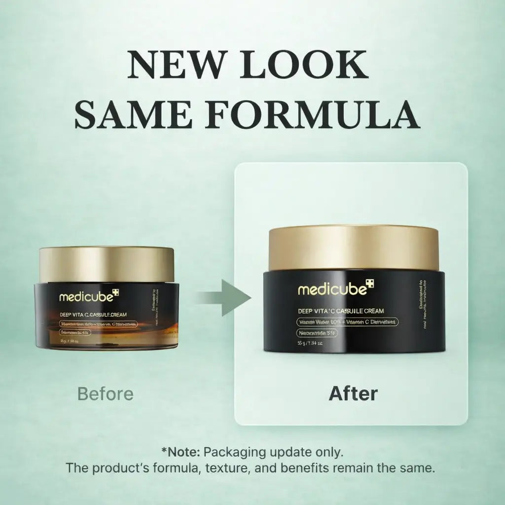 Deep Vita C Capsule Cream golden capsule moisturizer packaging