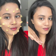 woman applying Deep Vita C Capsule Cream skincare routine vitamin capsule cream