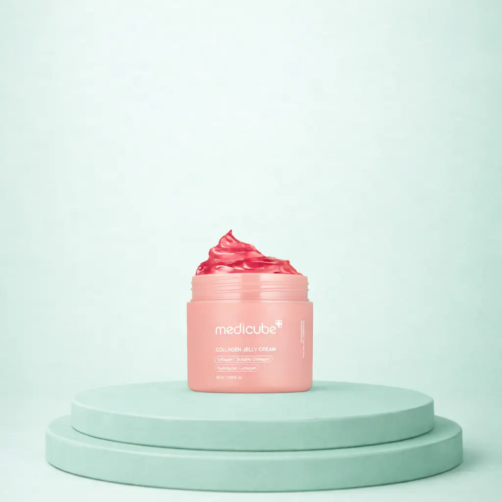 Medicube Collagen Jelly Cream daily hydrating moisturizer jar for soft plump looking skin
