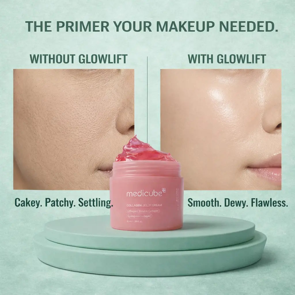 collagen jelly cream used as hydrating base before makeup