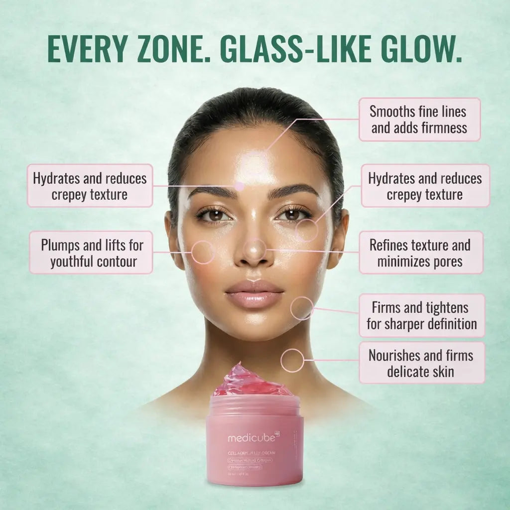 Medicube collagen jelly cream moisturizing skincare for smooth glowing skin