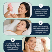overnight collagen face mask how to use sleeping mask routine steps
