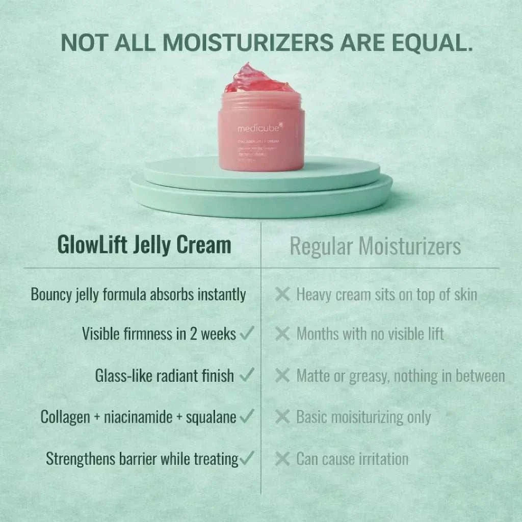 Collagen jelly cream hydrating and plumping face moisturizer in jar