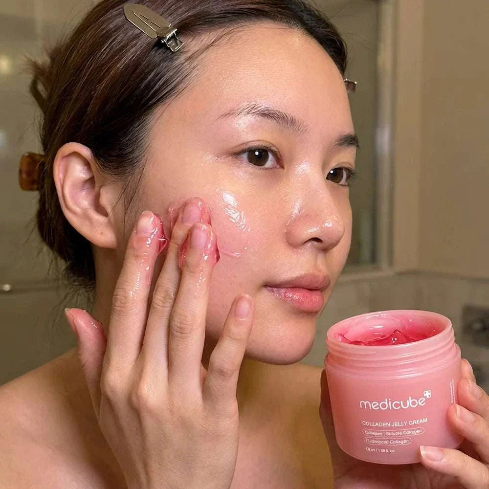 jar of collagen jelly cream hydrating plumping moisturizer