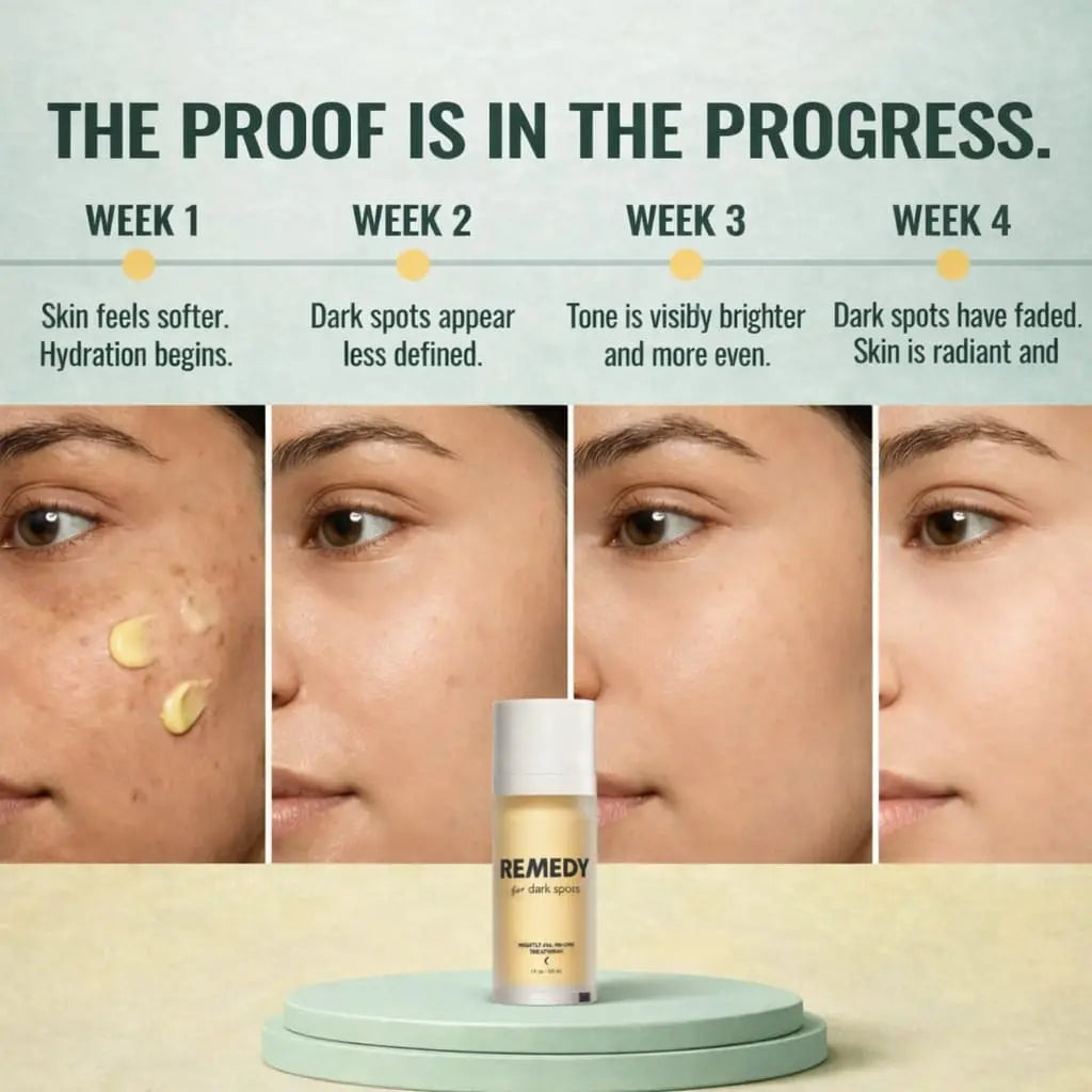 Dark spot serum bottle with dropper for brightening skin tone