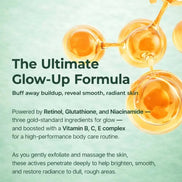 Exfoliating face serum bottle for smoothing and pore care skincare