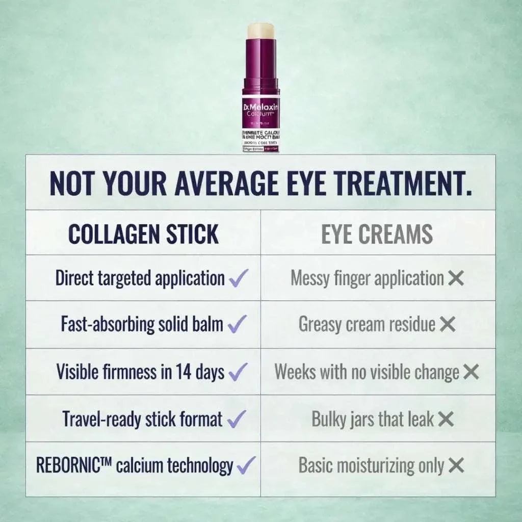 Hydrating eye balm stick for dark circles and puffiness