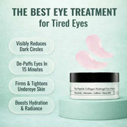 Collagen hydrogel eye patches for dark circles and depuffing treatment