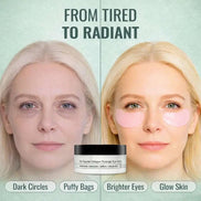 Collagen hydrogel eye patches for dark circles depuffing treatment