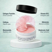 Collagen hydrogel eye patches for dark circles and puffiness