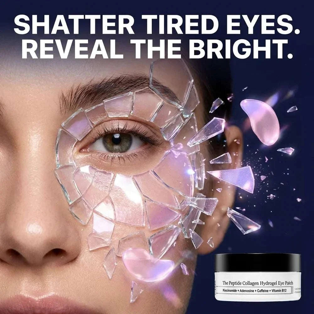 Collagen hydrogel eye patches for dark circles and depuffing