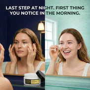 Hydrating snail mucin eye patches reducing dark circles and puffiness