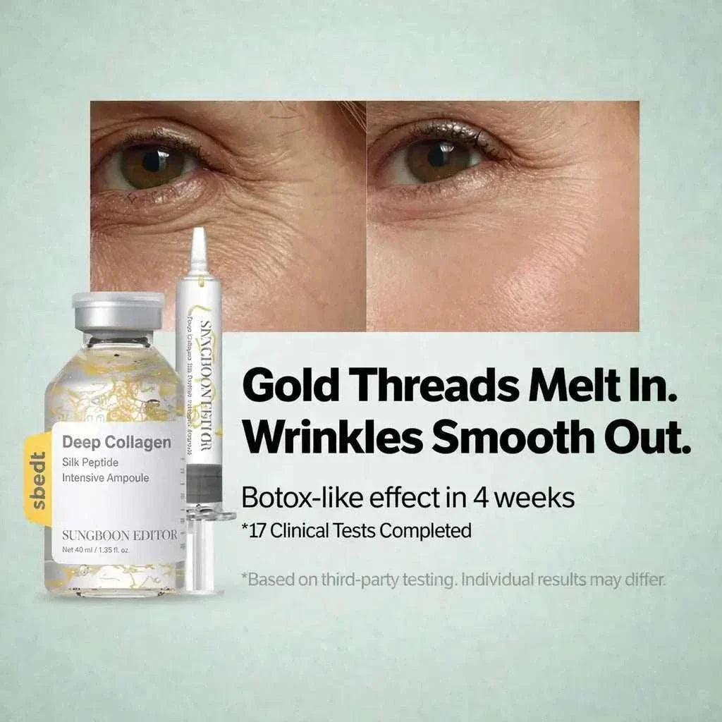 bottle of hydrating collagen serum for skin smoothing and firming