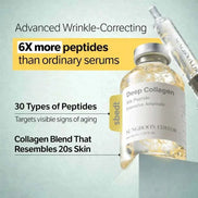 Hydrating collagen serum bottle for smoothing and firming skin