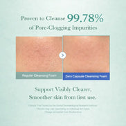 pore cleansing facial cleanser skin texture comparison before after use