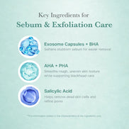 pore cleansing facial cleanser ingredients AHA BHA PHA skincare concept