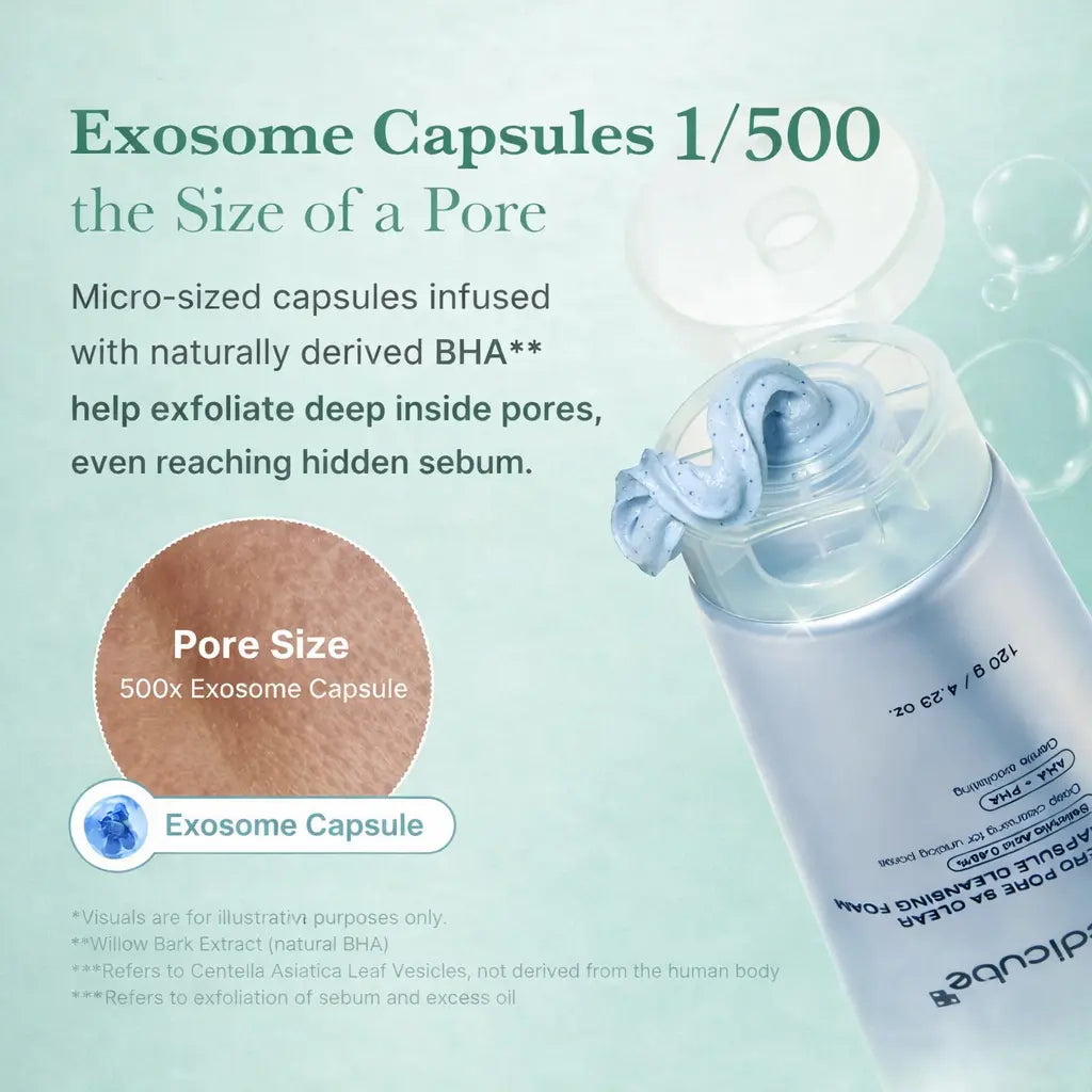 pore cleansing facial cleanser packaging detail skincare product image