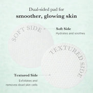 exfoliating toner pads skin texture improvement concept image