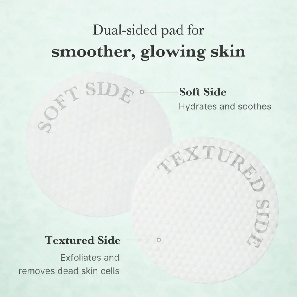 exfoliating toner pads skin texture improvement concept image