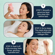 overnight collagen face mask firming hydrating peel-off sleeping mask