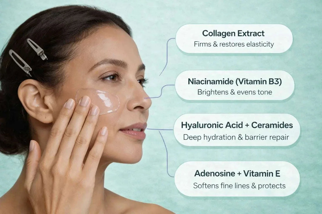 overnight collagen face mask firming hydrating peel-off sleeping mask