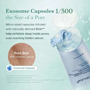 blue capsule pore cleansing facial cleanser bottle