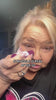 close up of collagen stick gliding on skin for wrinkle smoothing and hydration